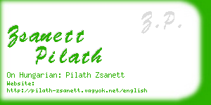 zsanett pilath business card